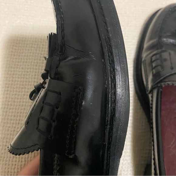 Vero Cuoio Black Tassel Loafers size 38  leather - Picture 13 of 16